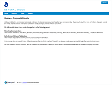 Tablet Screenshot of businessproposals.generalmills.com